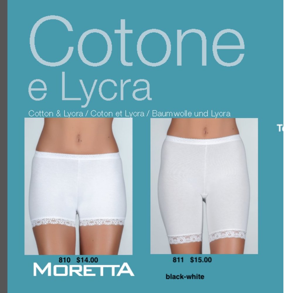 Cotton and Lycra elegant basic underwear Made in Italy